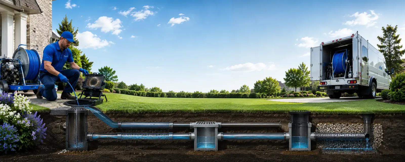 Outdoor drain cleaning information for Welcome, NC